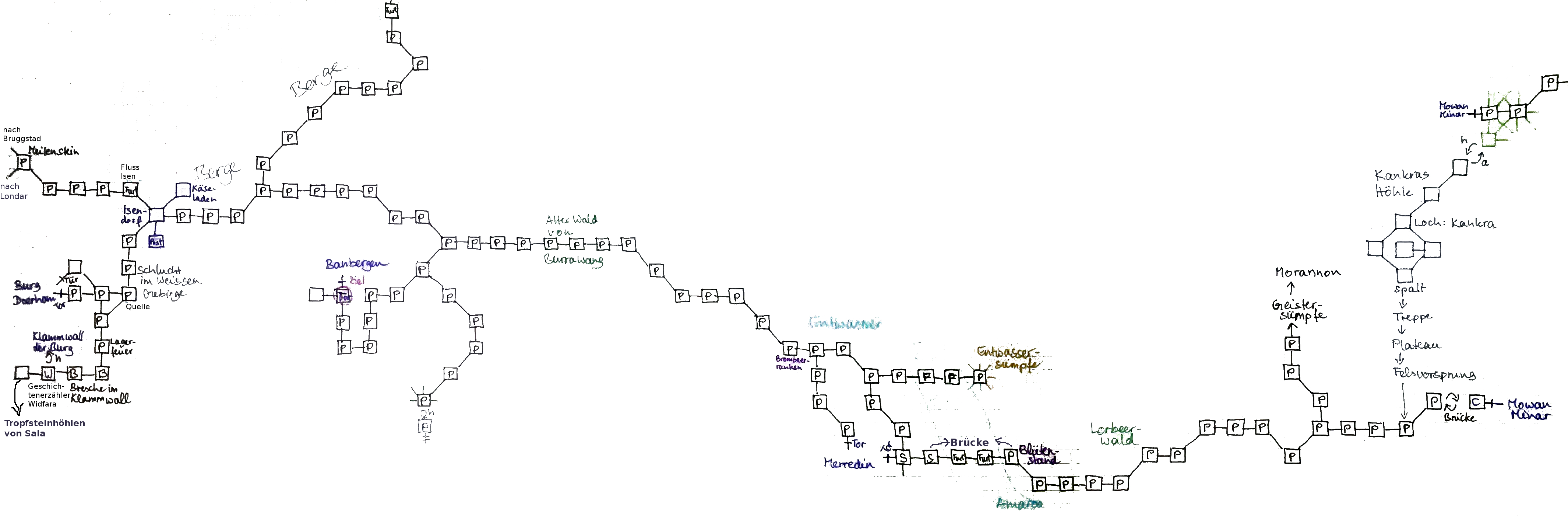 Pfad zwischen Doerham und Mowan